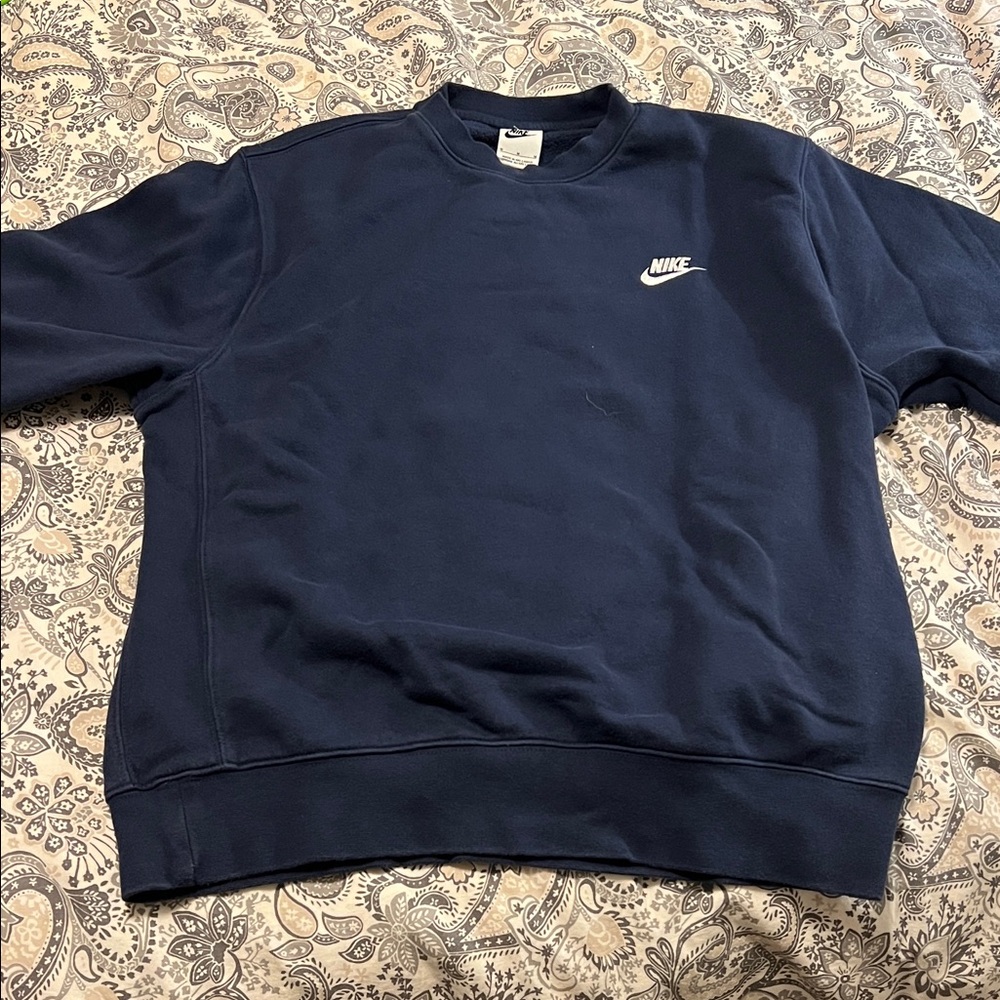 Nike Men's Deep Blue Crewneck Sweater